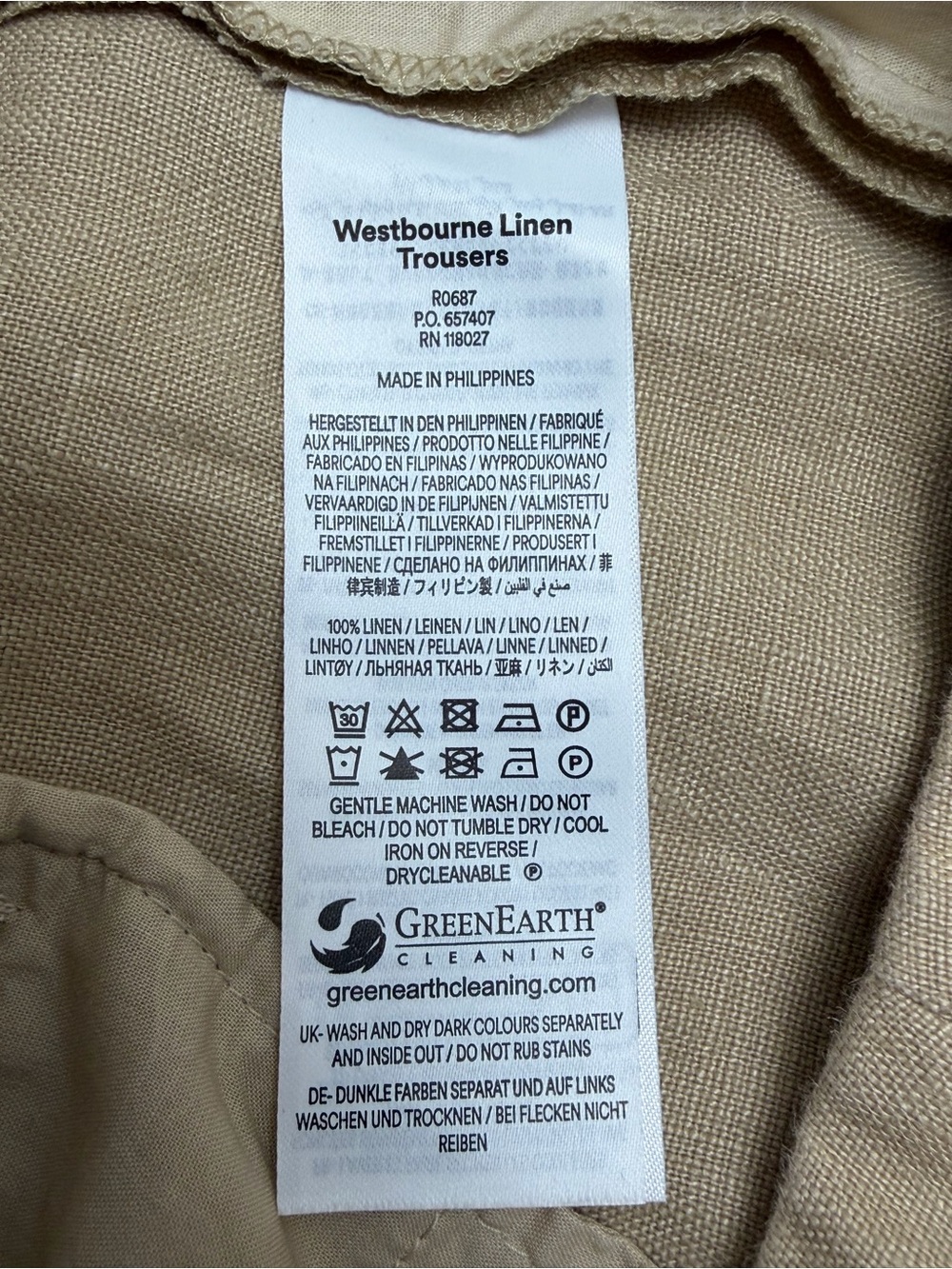 Boden Westbourne 100% Linen Wide Leg Pants 6 Old Money Euro Summer Minimalist - Picture 6 of 10